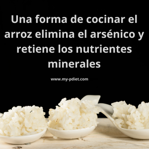 Arroz y el arsérnico, nutricionista, nutrición clínica