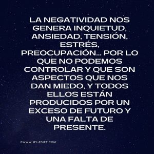 Frases motivadora: la negatividad, nutricionista, nutricionista holística