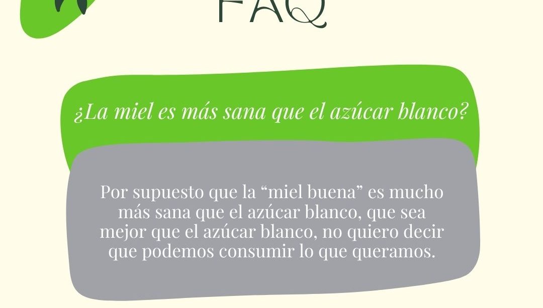 ¿La miel es más sana que el azúcar blanco?, nutricionista, nutricionista clínica