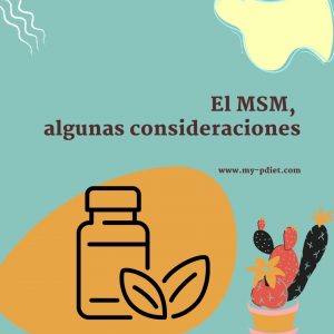 El MSM, algunas consideraciones, nutricionista, nutricionista clínica