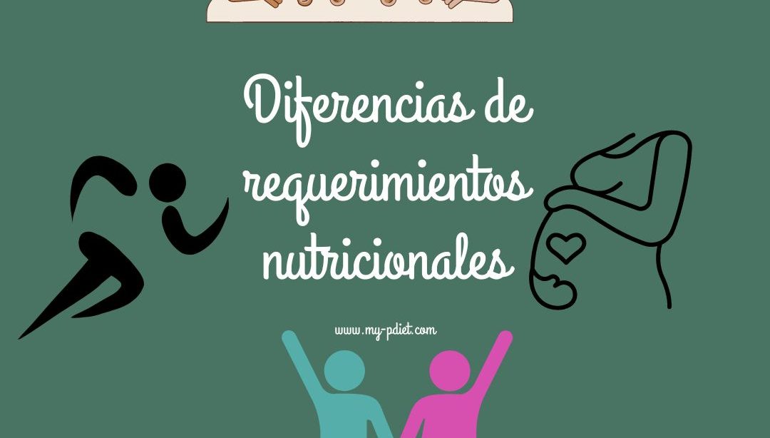 Diferencias de requerimientos nutricionales, nutricionista, nutricionista clínica