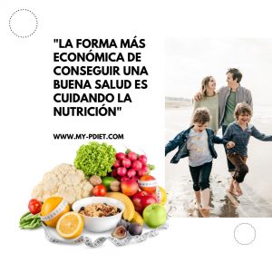 "La forma más económica de conseguir una buena salud es cuidando la nutrición",nutriciconista,