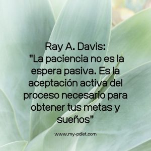 Frases saludables: los resultados y paciencia, nutricionista, nutricionista holistica