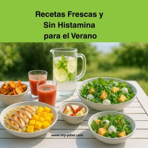 Recetas Frescas y Sin Histamina para el Verano. RecetasSinHistamina, VeranoSano, ComidaFresca, BajaEnHistamina, SaludDigestiva, NutriciónConsciente, BienestarVerano, AlimentaciónSaludable, MyPersonalDietConsulting